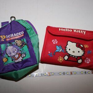 Hello Kitty Pochaccoo Vintage Wallet Mini backpack set Sanrio Kawaii